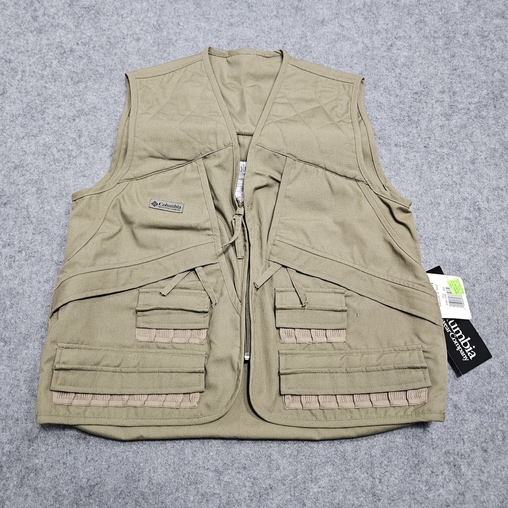 Columbia Grouse II‎ Comfort Vest Men's M Flax Tan Hunting NWT